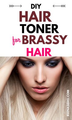 Remove Brassiness is not easy for blondes. Read on for DIY hair toner... #brassy hair #fit at home # toner for #How to tone Toner For Brassy Hair, Womens Hacks, Diy Hair Toner, Diy Toner, Wine Hair Color, Color Correction Hair, Brassy Hair, Silver Haired Beauties, Wine Hair