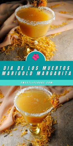 Marigold Margarita Infused Tequila Recipes, Marigold Cocktail, Edible Marigolds Recipes, Clementine Margarita, Marigold Tea, Blood Orange Mezcal Margarita, Tequila Recipe, Nibbles For Party