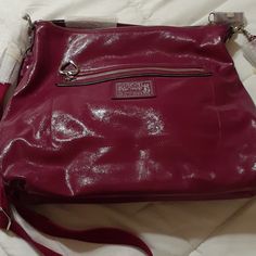 New With Tags Coach Hobo Purse. The Color Is Berry-Purple Silver Accents. Coach Hobo Bag, Coach Hobo, Gold Canvas, Art Tote Bag, Bags Coach, Hobo Purse, Leather Hobo Bag, Coach Purse, Coach Leather