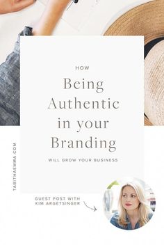 a woman using her laptop with the title how being authentic in your branding will grow your business