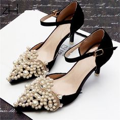 "Exquisite rhinestone Shoes Clip- high quality crystal rhinestone. (DMA011) Size: Width: 2.9\" (10.15 cm) Length: 3.5\" (12.6 cm) This listing is for 2 pcs, more in stock. Perfect for a DIY shoes,bridal garter, bridal dress, wedding dress, bridal sash, belts, headpiece, baby headband (as well as many other DIY projects). Stones are all prong set, and sewn into the mesh backing. Application: Heat Press, Sew on, Iron on Price is for one pair, more in stock. We offer special discounts for designers Wedding Heels Bridesmaid, Rhinestone Shoe, Pearl Shoes, Pearl Embroidery, Bridesmaid Dressing Gowns, Bridal Wedding Shoes, Flower Shoes, Rhinestone Shoes, Stunning Shoes