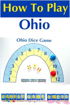 how to play ohio board game with numbers and dices in front of the board