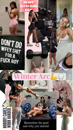 a collage of women doing different things