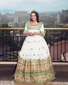 Embark on your journey of love with our "Enchanting Elegance" Habesha Wedding Dress, a masterpiece that captures the essence of romance and cultural richness. This extraordinary habesha kemis is adorned with intricate beadwork and features mesmerizing green and multicolor designs, creating a stunning and unique ensemble for your special day. Habesha Wedding Dress, Habesha Wedding, Ethiopian Traditional Dress, Ethiopian Dress, Habesha Kemis, Journey Of Love, Wedding Dress Chiffon, Wedding Dresses Simple, Ethiopia