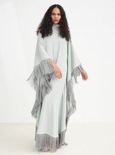 LIMITED EDITION Model Height: 177 CM 100% Polyester Length: 130cm With out fringe Fringe Floor-length Maxi Dress, Spring Tunic Dress With Fringe, Spring Fringe Tunic Dress, Spring Long Kaftan With Fringe, Long Dresses With Tassel Ties, Dress With Tie, Kaftan Dress, Tie Neck, Model Height