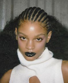 Resort 2024 Collection, Christopher John Rogers, Resort 2024, Hair Photography, Black Lipstick, Bold Makeup, Cute Makeup Looks, Afro Punk, Editorial Makeup