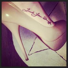 a woman's foot with a tattoo that reads, i love you so much