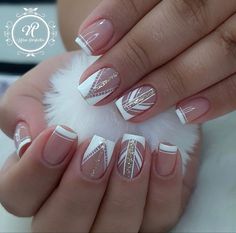 French Manicure With Natural Nails, Best Short Nail Designs, Gel Toe Nails, Hello Nails, Bride Nails