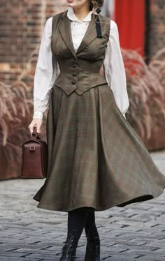 Dandy Look, Classy Vintage Outfits, Classy Vintage, Academia Fashion, Old Fashion Dresses, Chique Outfits, Elegante Casual, Vintage Inspired Outfits, Mode Inspo