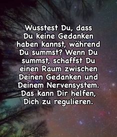 the words are written in german and english on a night sky background with stars above them