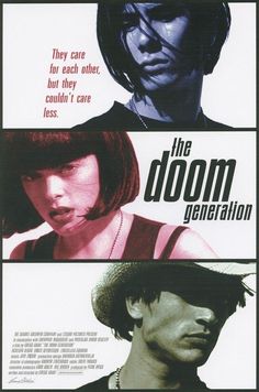 the poster for the movie the domm generation, which features two men and one woman