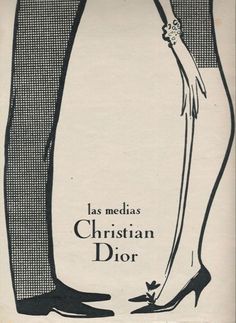 an advertisement for christian dior shoes from the 1950's