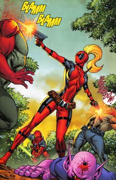 the cover to deadpool comics is shown