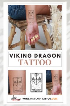 Here is a Viking Dragon Tattoo Viking Dragon Tattoo, Animals Tattoo, Viking Dragon, Viking Culture, Mythology Tattoos, Dragon Tattoo Designs, Viking Tattoo Design, Bold Art, Dragon Tattoo