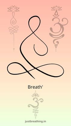 an image of the word breath on a pink background