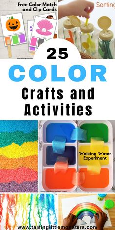 25 color crafts and activities for kids