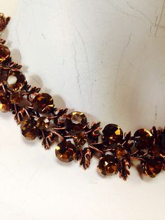 This is one of my favorite color combinations. Antique copper with smoked topaz crystals. Adjustable chain. Can be worn as a necklace or as a choker. Hypoallergenic. Brown Metal Necklace For Party, Brown Choker Necklace For Party, Brown Metal Choker Necklace, Elegant Brown Copper Necklaces, Elegant Brown Copper Necklace, My Favorite Color, Chocolate Lover, A Necklace, Antique Copper