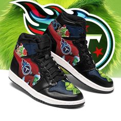 The Grinch Tennessee Titans Nfl Air Jordan Sneakers Team Custom Design Shoes Sport Eachstep Gift For Fans Broncos Nrl, Nfl Fashion, Newcastle Knights, Melbourne Storm, Brisbane Broncos, Custom Design Shoes, Air Jordan Sneakers, Jordan Sneakers, Shoes Sport