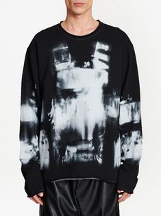 X-ray print sweatshirt from Balmain featuring black, cool grey, cotton, X-ray print, crew neck and long sleeves. This item is in size S and the color is Black Shopping Online Logo, Fashion Design For Kids, Balmain Men, Paris Logo, Designer Kids Clothes, Sweatshirts Online, Mens Fleece, Print Sweatshirt, Crew Sweatshirts