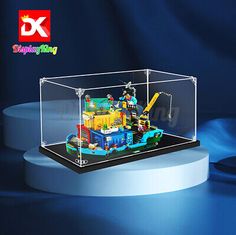 ad eBay - The display case is specifically designed to display Lego Monkie Kid's Team Secret HQ 80013. Lego set is NOT included. This display case requires plastic screws and connectors for installation. Tailed Size: Every Display King display case has a perfectly tailed size for a dedicated collection model. Toy Blocks, Lego Building, Lego Sets, Building Toys, Display Case, Mini Figures, Screw, Lego, Toys