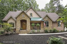 a house in the middle of a wooded area