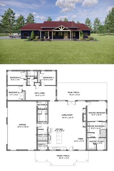 two story house plans with an open floor plan, and a second story one story