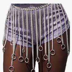 Nwt Silver Waist Chain Still In Packaging Never Worn $44.99 Topper Carnaval, Coachella Skirt, Hips Don't Lie, Chain Skirt, Silver Chains, Belly Chain, Waist Chain, Festival Looks, Rave Outfits