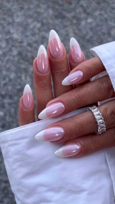 Almond Nail With French Tip, Boho Nails Almond Shape, Delicate Rhinestone Nails, Simple But Glam Nails, Bridal Bachelorette Nails, Elegance Nails Classy, Modern Nails 2023, Chic Classy Nails, Nail Designs Elegant Classy