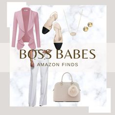 Cute outfit idea pink office look neutral office outfit Girlie Office, Neutral Office, Pink Office, Office Outfit, Office Look, Office Outfits, Boss Babe, Cute Outfit, Amazon Finds