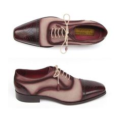 Paul Parkman Luxury Handmade Shoes Men's Handmade Shoes Captoe Burgundy Beige Oxfords (PM5221) Material: Leather Color: Burgundy / Beige Outer Sole: Leather Comes with original box and dustbag Bordeaux & Beige hand-painted suede upper Brown antiqued leather sole Handcrafted men's dress shoes Finest Italian calfskin suede Dark burgundy leather perforated cap-toe Oxford style shoes for men Leather wrapped laces Bordeaux lining and inner sole 024-BRR Sizes listed in US sizing View Paul Parkman SIZE Oxford Shoes Style, Men's Dress Shoes, Suede Oxfords, Oxford Style, Hand Painted Shoes, Dark Burgundy, Business Shoes, Beige Shoes, Painted Shoes