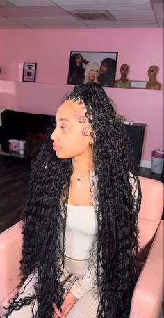 Braided Hairstyles For Black Women Cornrows, Goth Hair, Dyed Hair Inspiration, Twist Braid Hairstyles