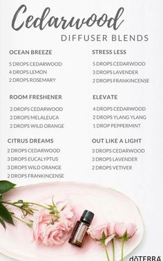 Young Living Essential Oils Recipes, Cedarwood Oil