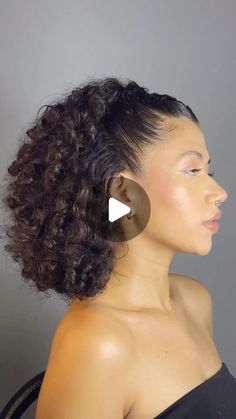 Twists In Front Curls In Back, Curly Hair Styles For Medium Hair, Easy Curly Hair Styles For Short Hair, Short Hairstyle Women With Curly Hair, Haïr Style For Short Curly Hair, Hair Styles For Short Hair Wedding, Cuban Hairstyles, Short Curly Hair Dos, Cute Short Curly Hairstyles Black Women