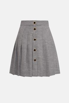 LUREX WOOL PIED DE POULE PLEATED MINI SKIRT Denim Jewelry, Alessandra Rich, Pleated Mini Skirt, Jacket Tops, Skirt Pants, Jacket Dress, Mini Skirt, Knitwear, Ready To Wear