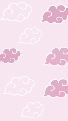 pink clouds on a light pink background