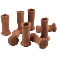 Protect furniture legs and your floors with this set of 4 Furniture Socks with Felt Bottoms! Find more ways to protect floors from furniture at Miles Kimball. Light Brown Furniture, Furniture Socks, Chair Socks, Leg Socks, Furniture Leg, Tables And Chairs, Furniture Legs, Leather Armchair, Furniture Accessories