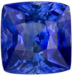 Genuine Blue Sapphire Loose Gemstone, Cushion Cut, 7.5 x 7.3 mm, 3.1 Carats at BitCoin Gems Types Of Crystals, Ceylon Sapphire, Jewelry Showcases, Blue Gems, Chakra Crystals, Gems And Minerals, Sapphire Gemstone