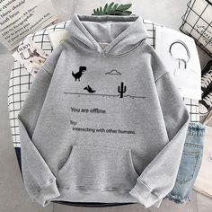 size: S, Color: Style12 Dinosaur Games, Harajuku Women, Loose Hoodie, Streetwear Sweatshirt, Cartoon Sweatshirts, Ladies Clothing, Sports Shirt, Oversized Pullover, Women Hoodies Sweatshirts