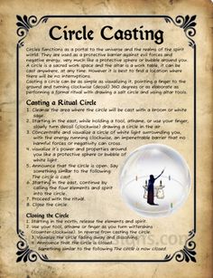 Circle Casting, Chaos Magic, Wiccan Magic, Magic Spell Book, Witch Stuff, Grimoire Book, Witch Spirituality, Magick Spells