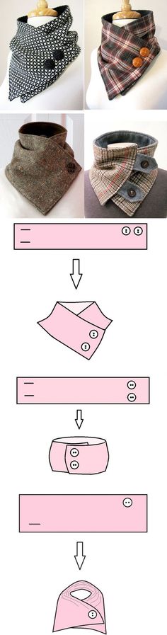 the instructions for how to make an origami purse with fabric and buttons on it