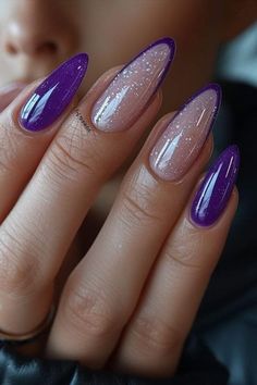 Nail Trend 2024 Spring, Nail Art Spring 2024, Latest Nail Trends 2024, Nails 2024 Spring, Bright Color Nail Ideas, Cool Purple Nails, Nails Spring 2024, Purple Nails 2024, Nails May 2024