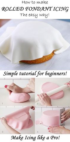 how to make rolled fondant icing the easy way - step by step instructions