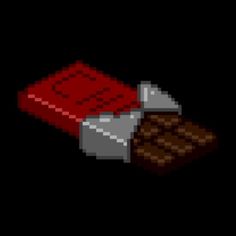 an old school computer game with a hammer and chocolate