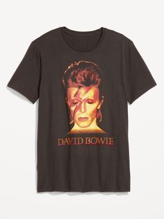 David Bowie Shirt, Bowie Shirt, Music Tees, The David, Family Maternity, David Bowie, Rib Knit, Old Navy, Cool Outfits