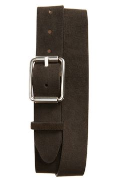 Cinch off your look with this wardrobe-essential belt crafted from richly grained suede and boasting a gleaming roller-style buckle. 1 1/4" belt width Leather Imported Suede Belt, Rag & Bone, Leather Belt, Wardrobe Essentials, Suede Leather, Sofia, Bones, Buckle, Nordstrom