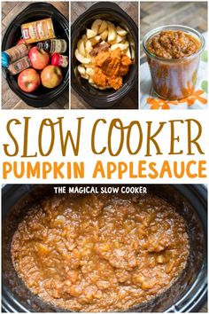 slow cooker pumpkin applesauce recipe with instructions