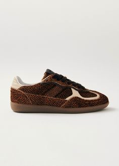 Sustainable Sneakers, Leopard Print Sneakers, Leopard Print Shoes, Sustainable Leather, Print Sneakers, New Sneakers, Suede Sneakers, Calf Hair, Blue Suede