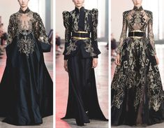 Wizard Aesthetic Fashion, Wizard Aesthetic, Villain Dresses, Evermore Fashion, Elie Saab Couture, Stunning Wedding Dresses, Long Evening Gowns, Fantasy Gowns, Futuristic Fashion