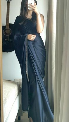 Casual Wear Sarees, Lehnga Designs Simple, Saree Mirror Selfie Poses, Saree Mirror Selfie, Wedding Guest Saree, Rust Lehenga, Lehenga Latest, Lehenga Choli For Women