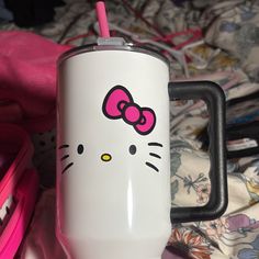 New Hello Kitty Tumblers Hello Kitty Mug Design, Hello Kitty Mug, Kitty Stuff, Hello Kitty Pink, Mug Design, Mug Designs, Christmas Crafts, Hello Kitty